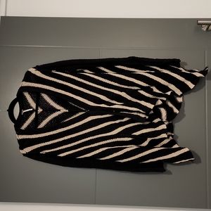 Free People Striped Swing Cardigan